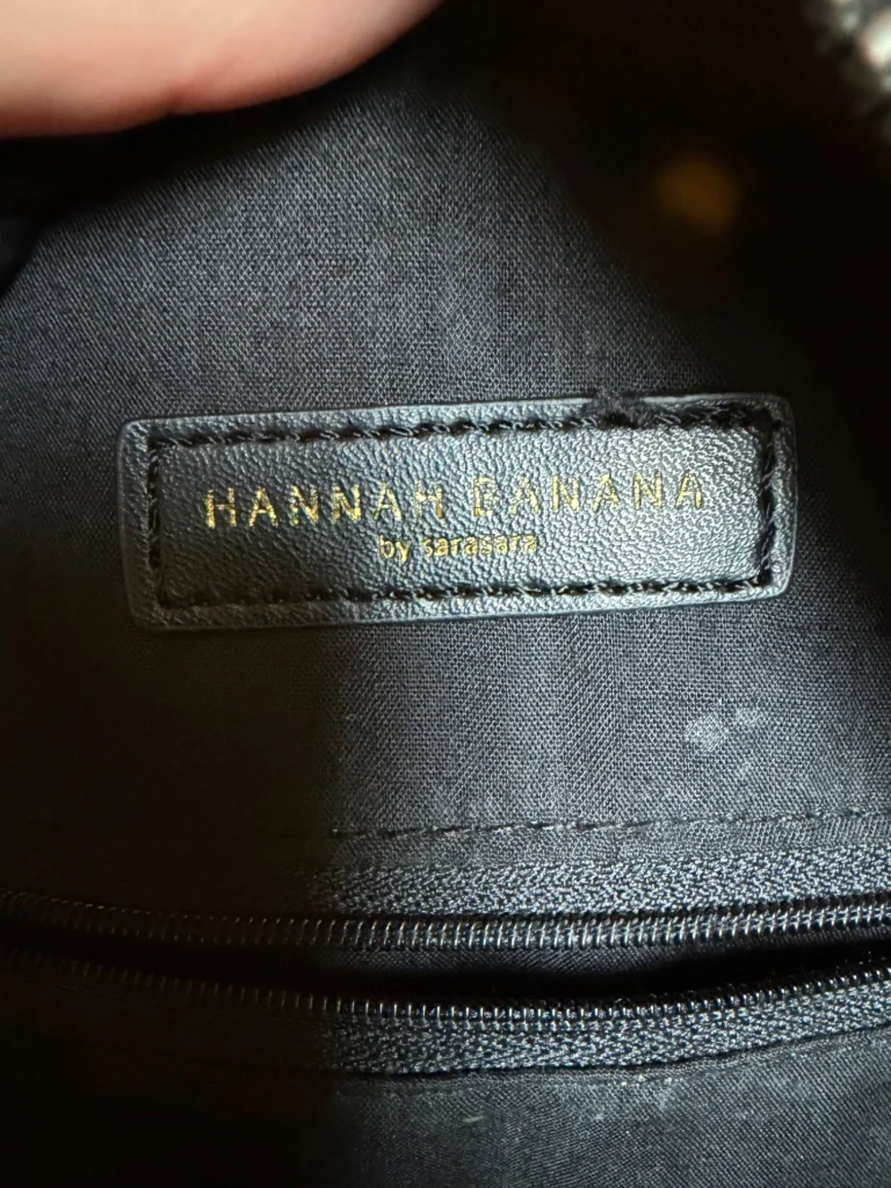 Mini black leather backpack from Nordstrom